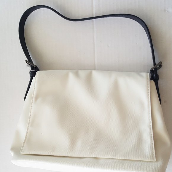 COACH BAG White Canvas & Leather Perfect Clean GORGEOUS...